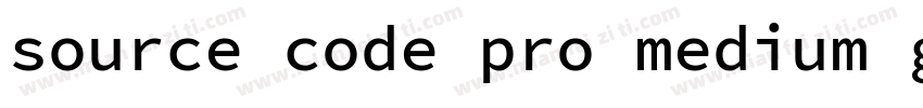 source code pro medium g9字体转换